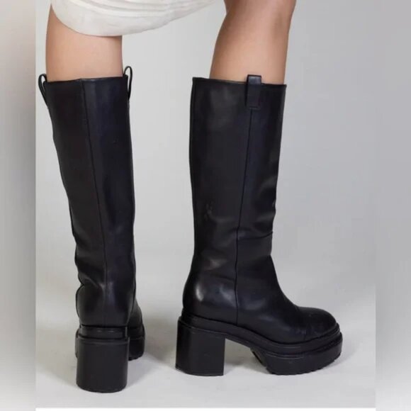 CULT GAIA Women's Hana Block Heel Leather Boots EU41/US11 - Picture 2 of 13